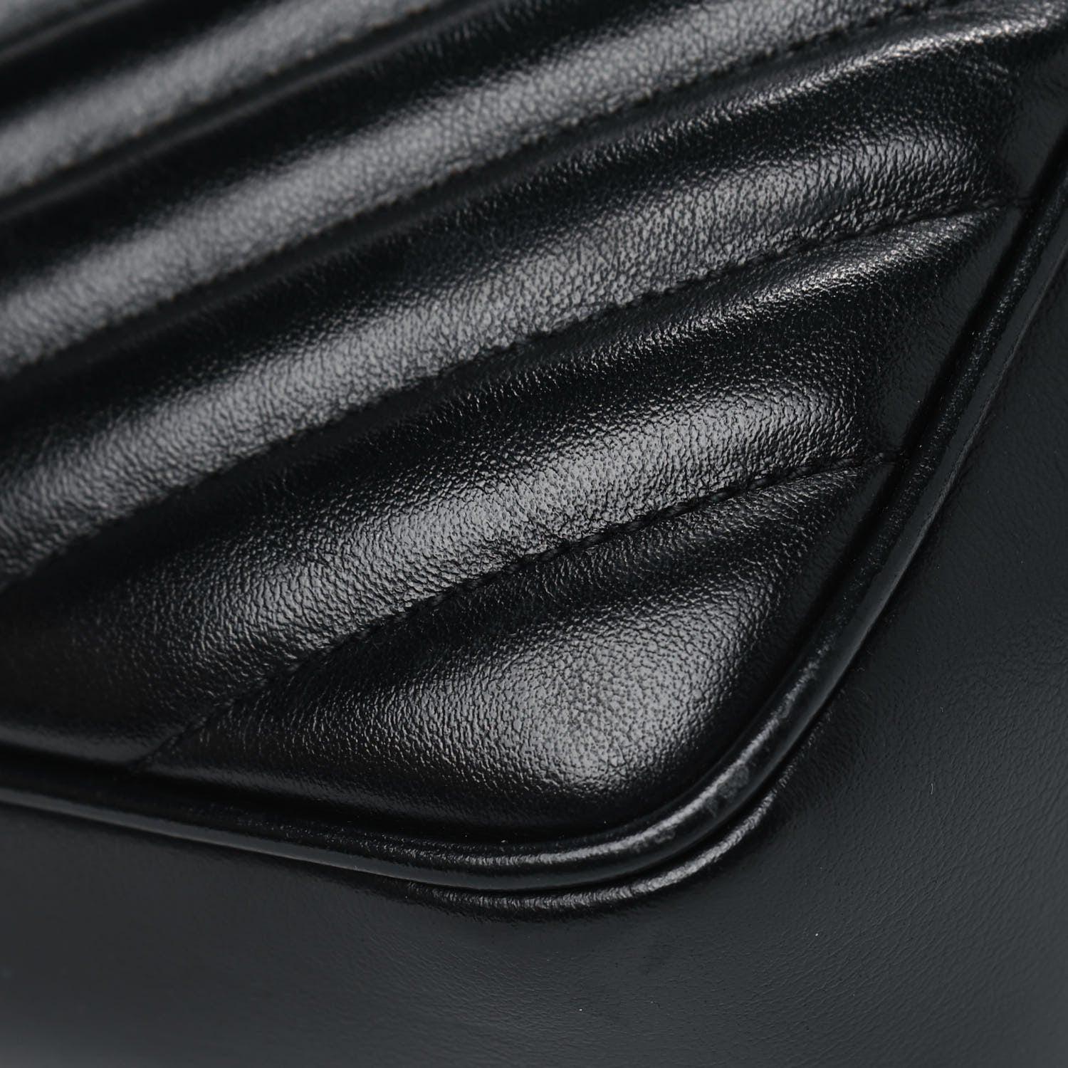 Saint Laurent Calfskin Matelasse Monogram Lou Camera Bag Black 7 of 9