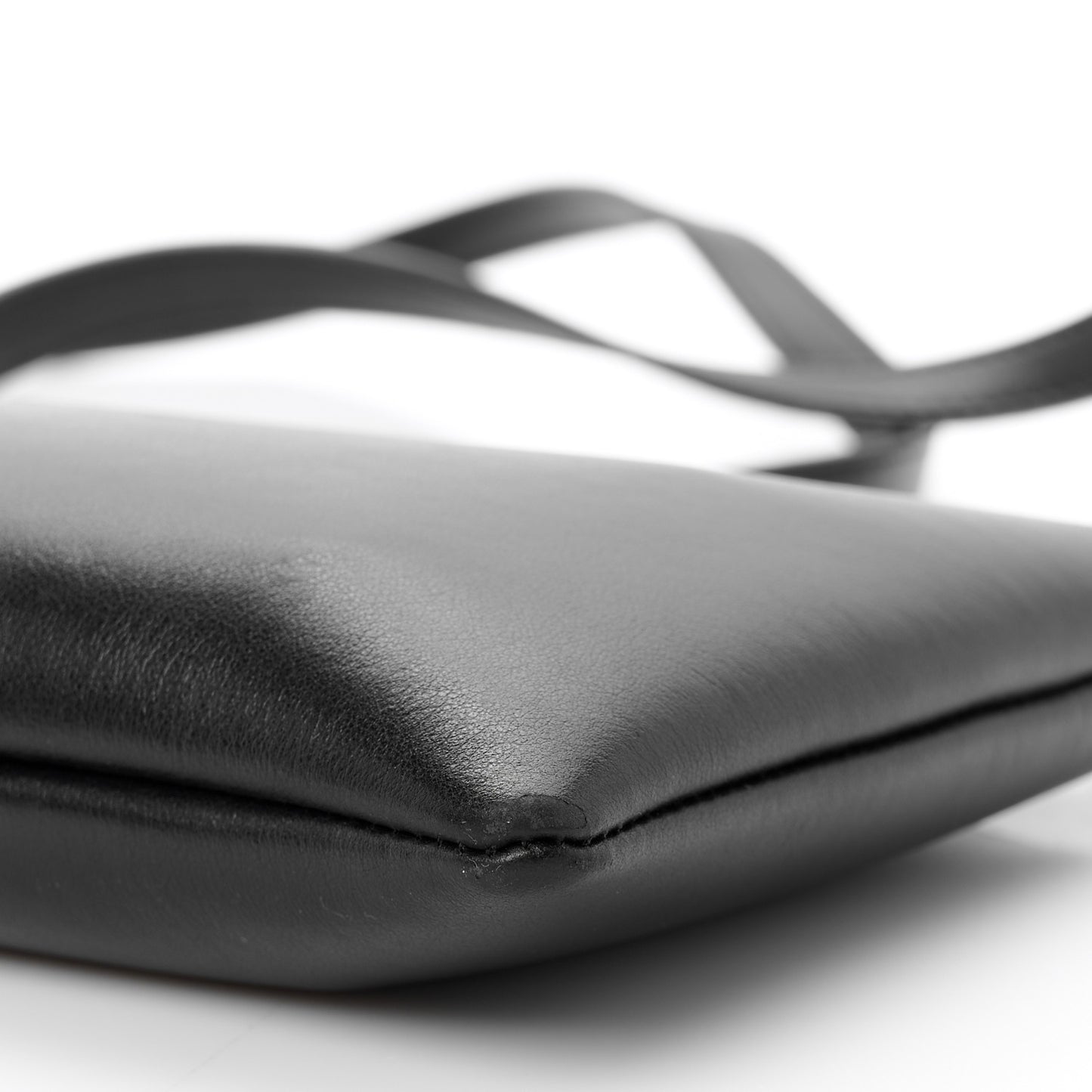 Vitello Mini Crossbody Pouch Black