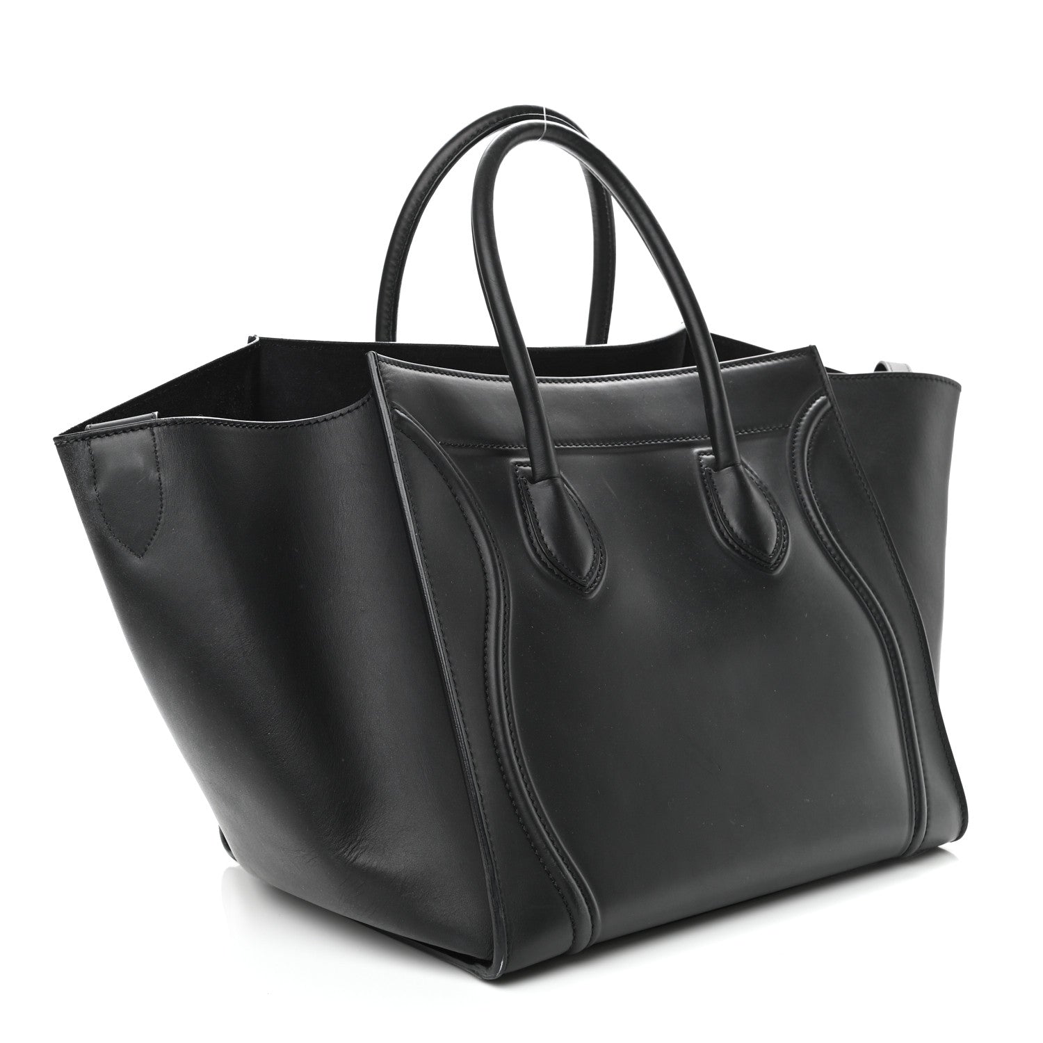 Celine Smooth Calfskin Medium Phantom Luggage Black 3 of 10