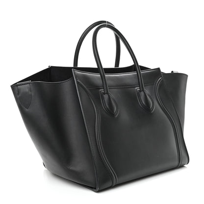 Celine Smooth Calfskin Medium Phantom Luggage Black 3 of 10
