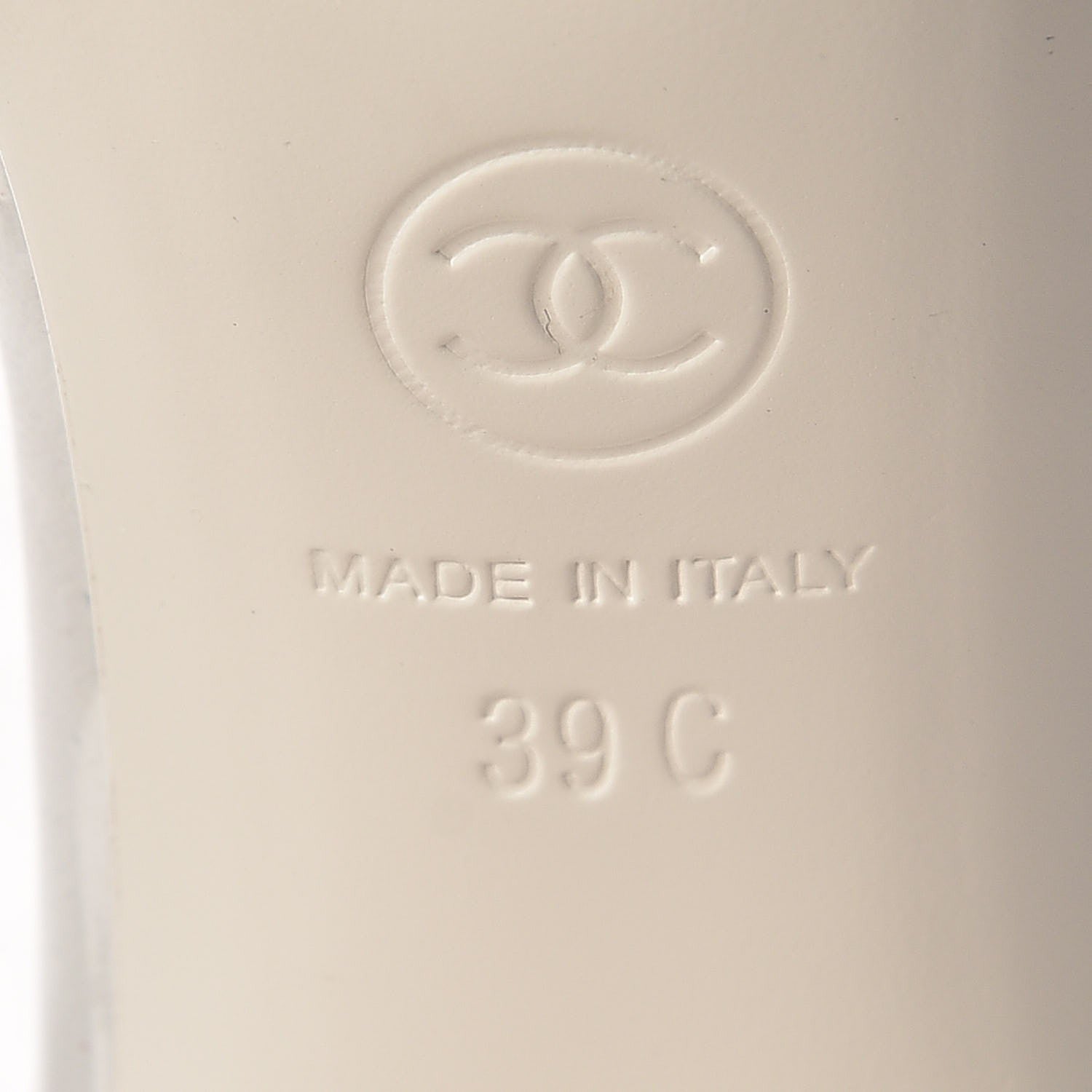 Chanel PVC Grosgrain High Boots 39 Transparent White 274835