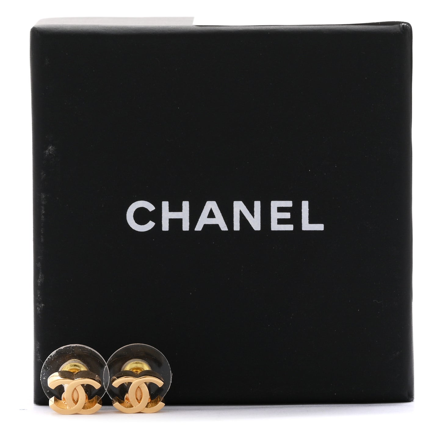 Metal CC Earrings Gold