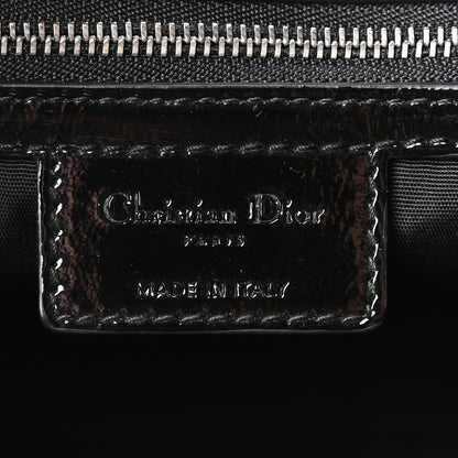 Christian Dior Patent Cannage Large Dior Soft Shopping Tote Black 6 of 10