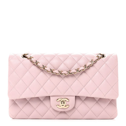 Chanel Caviar Quilted Medium Double Flap Light Pink 1 of 11
