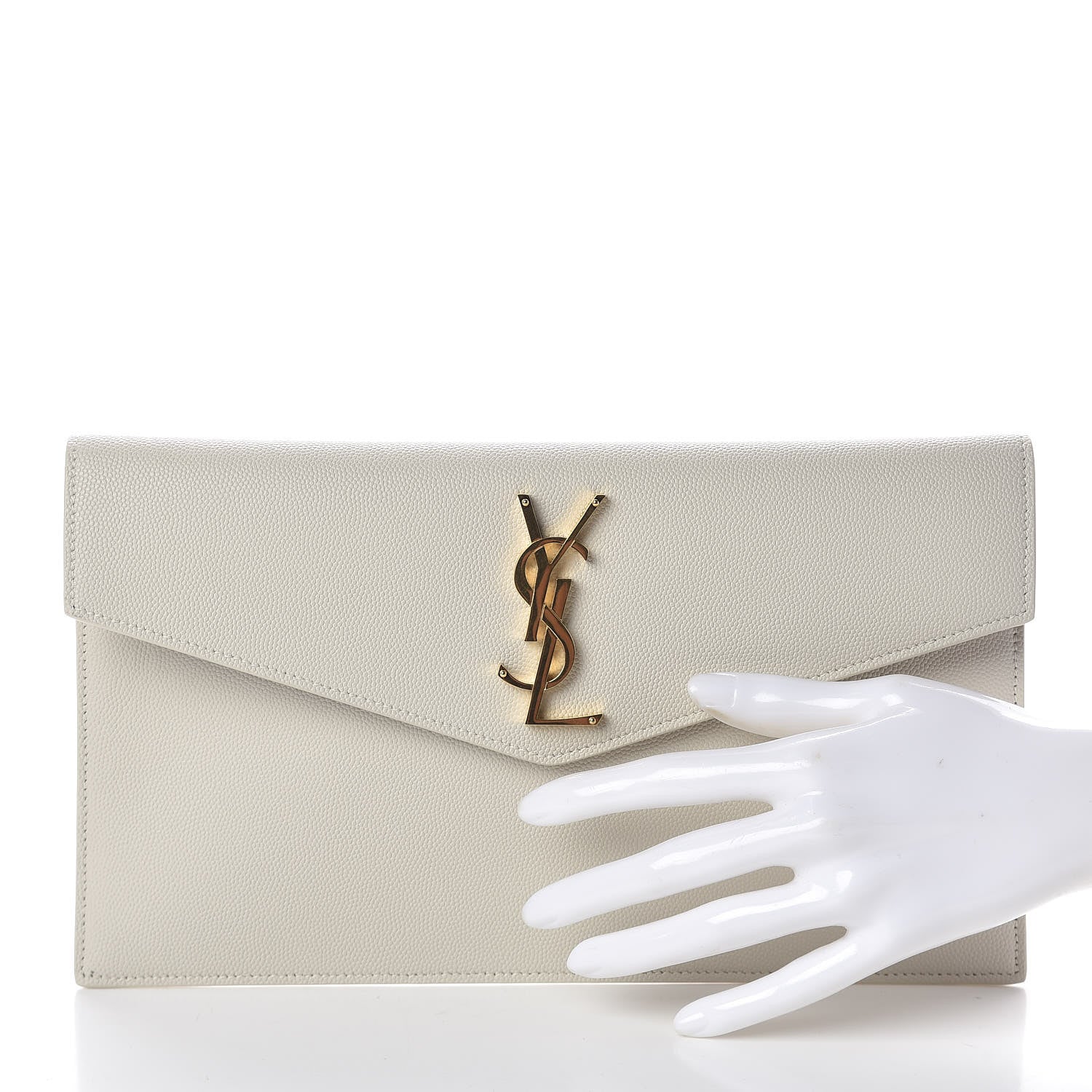Saint Laurent Grain De Poudre Uptown Pouch Crema Soft 2 of 6