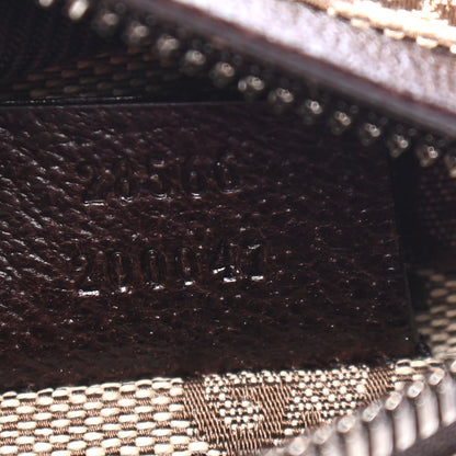 Gucci GG Monogram Double Pocket Belt Bag Dark Brown 6 of 7