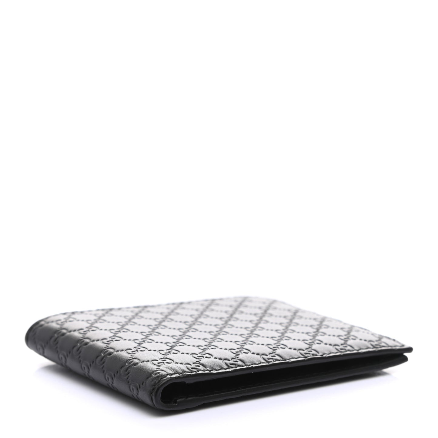 Microguccissima Bi-Fold Wallet Black