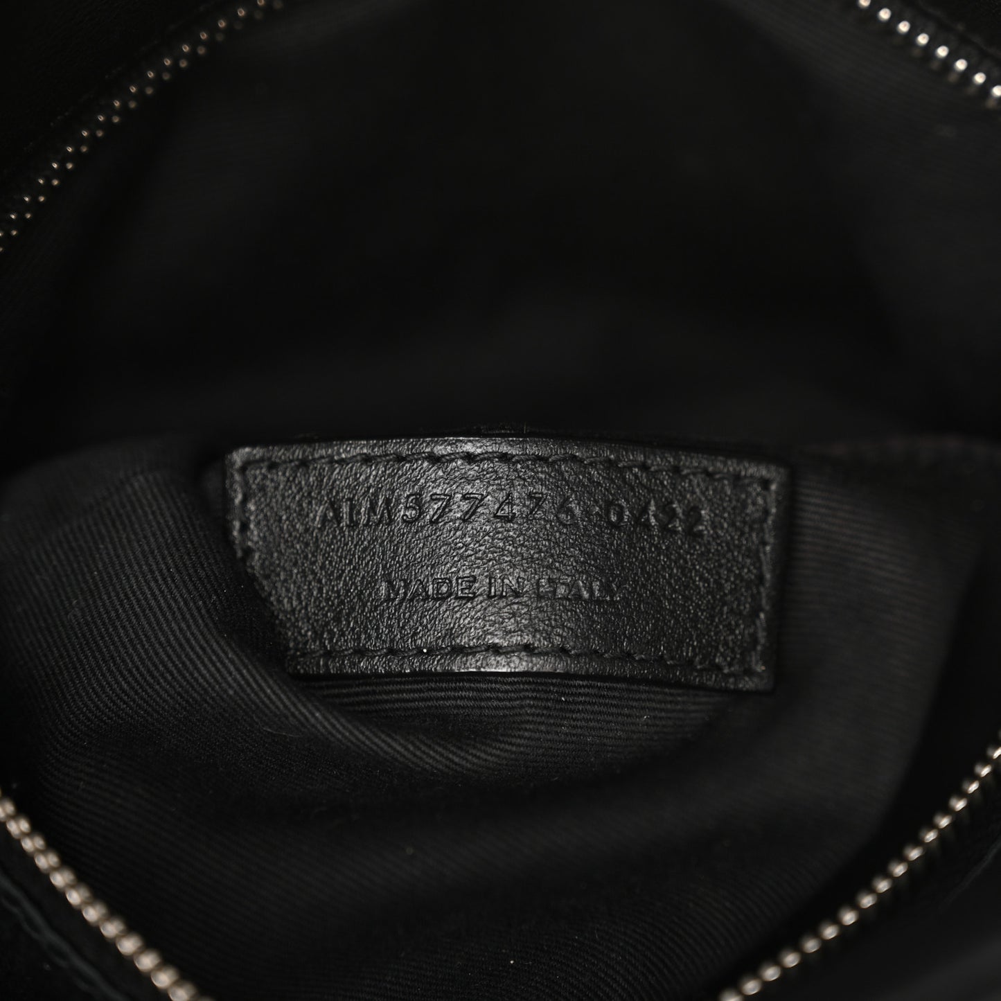 Lambskin Quilted Small Loulou Puffer Monogram Chain Satchel Black