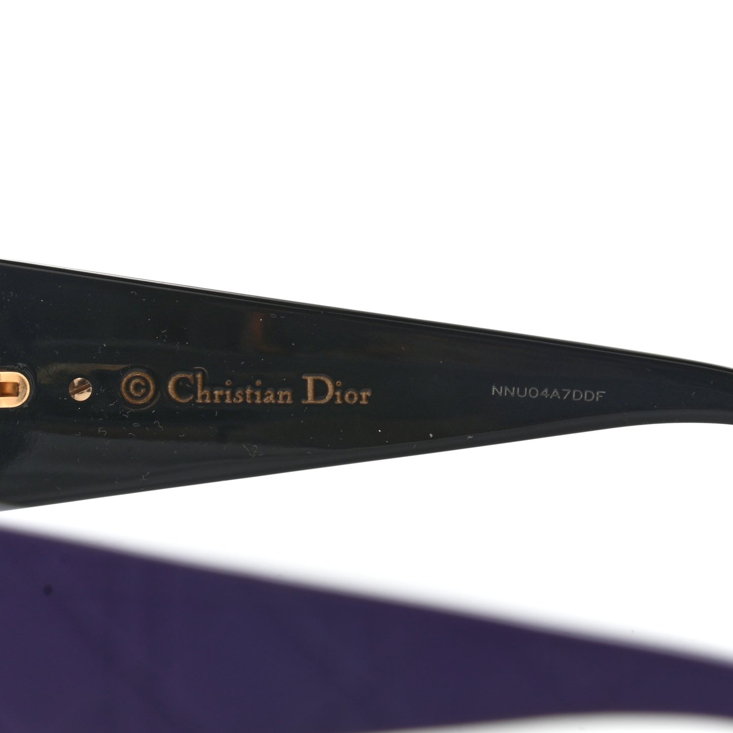 Resin Cannage Dior Lady Lady 10 Sunglasses Black Purple