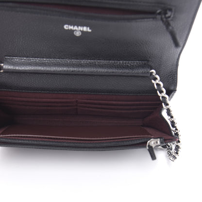 Chanel Caviar Quilted Wallet On Chain WOC Black 5 of 11