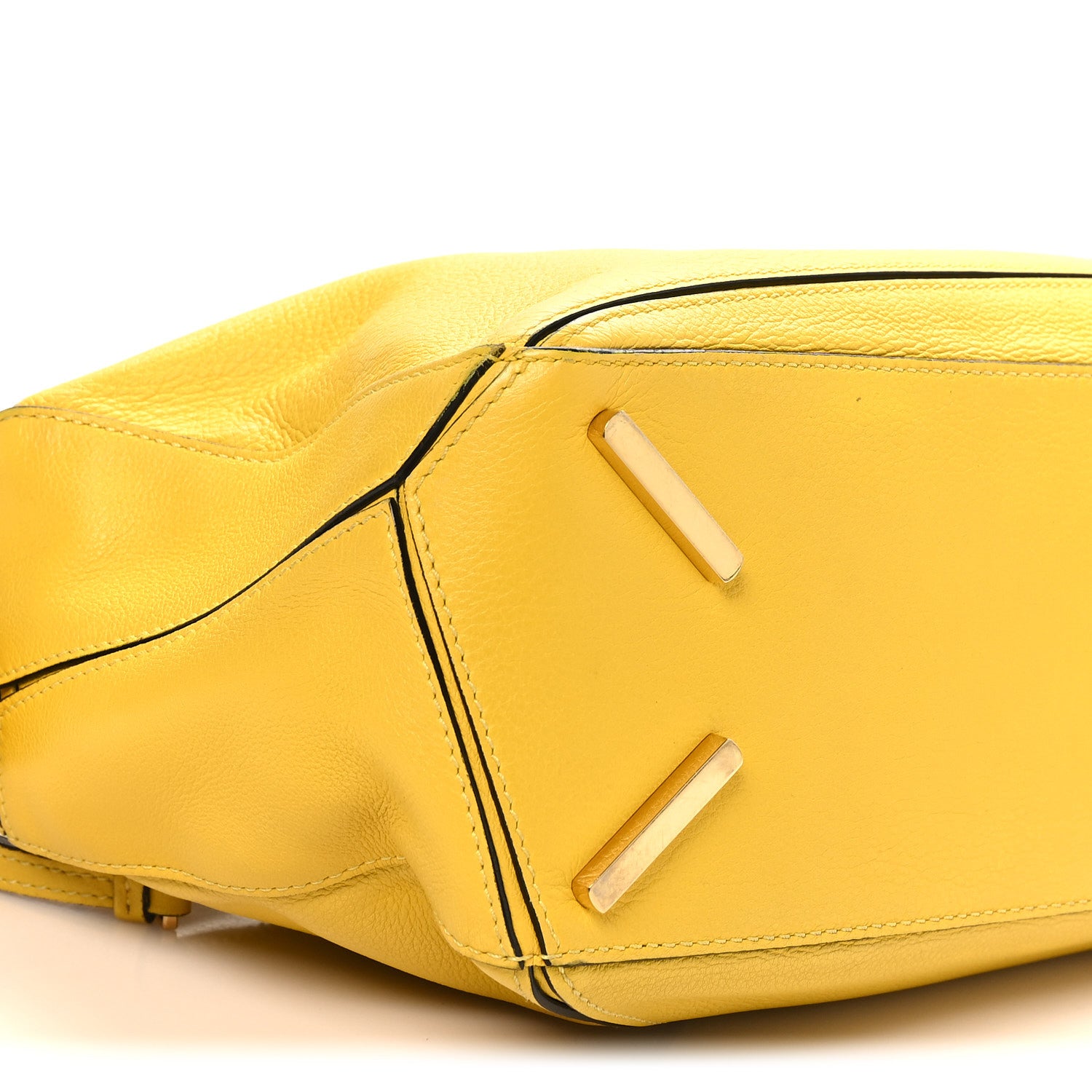 Loewe Calfskin Small Puzzle Bag Yellow 8 of 9