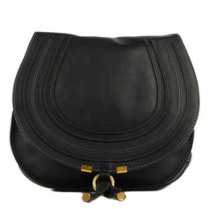 Chloe Calfskin Medium Marcie Round Crossbody Bag Black 1 of 10