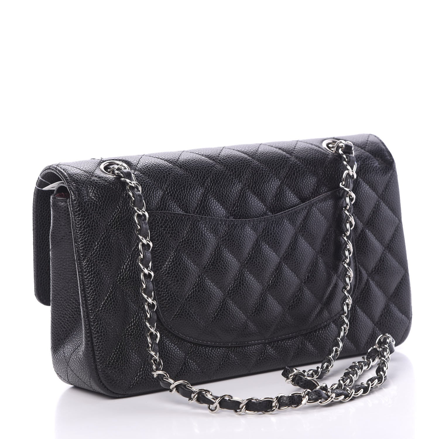 Chanel Caviar Quilted Medium Double Flap Black 2 of 13