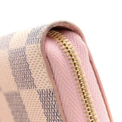 Louis Vuitton Damier Azur Zippy Coin Purse Rose Ballerine 7 of 7