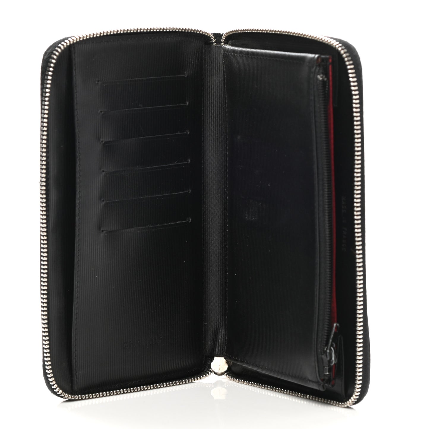 Nylon Travel Zip Wallet Black