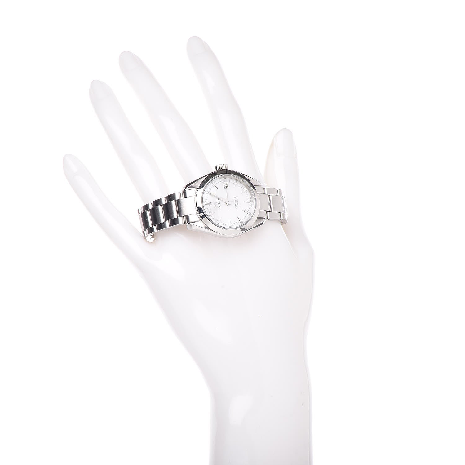 Omega Stainless Steel Mother of Pearl 29mm Seamaster Automatic Watch 2573.70.00 2 of 6
