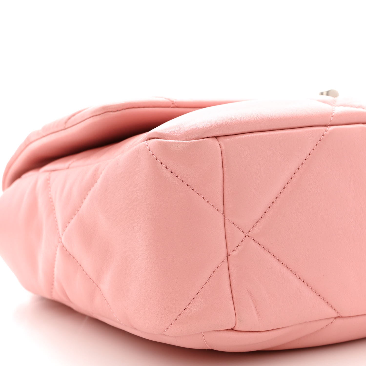Chanel Lambskin Quilted Large Chanel 19 Flap Light Pink 9 of 10