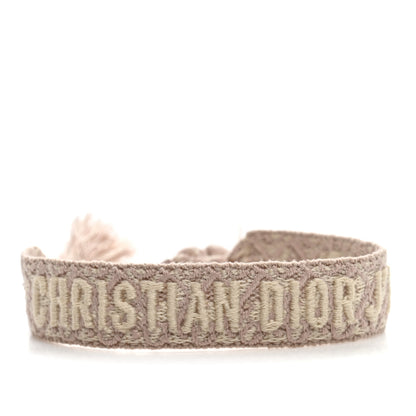 Christian Dior Woven Cotton Oblique J'Adior Friendship Bracelet  Rose 4 of 4