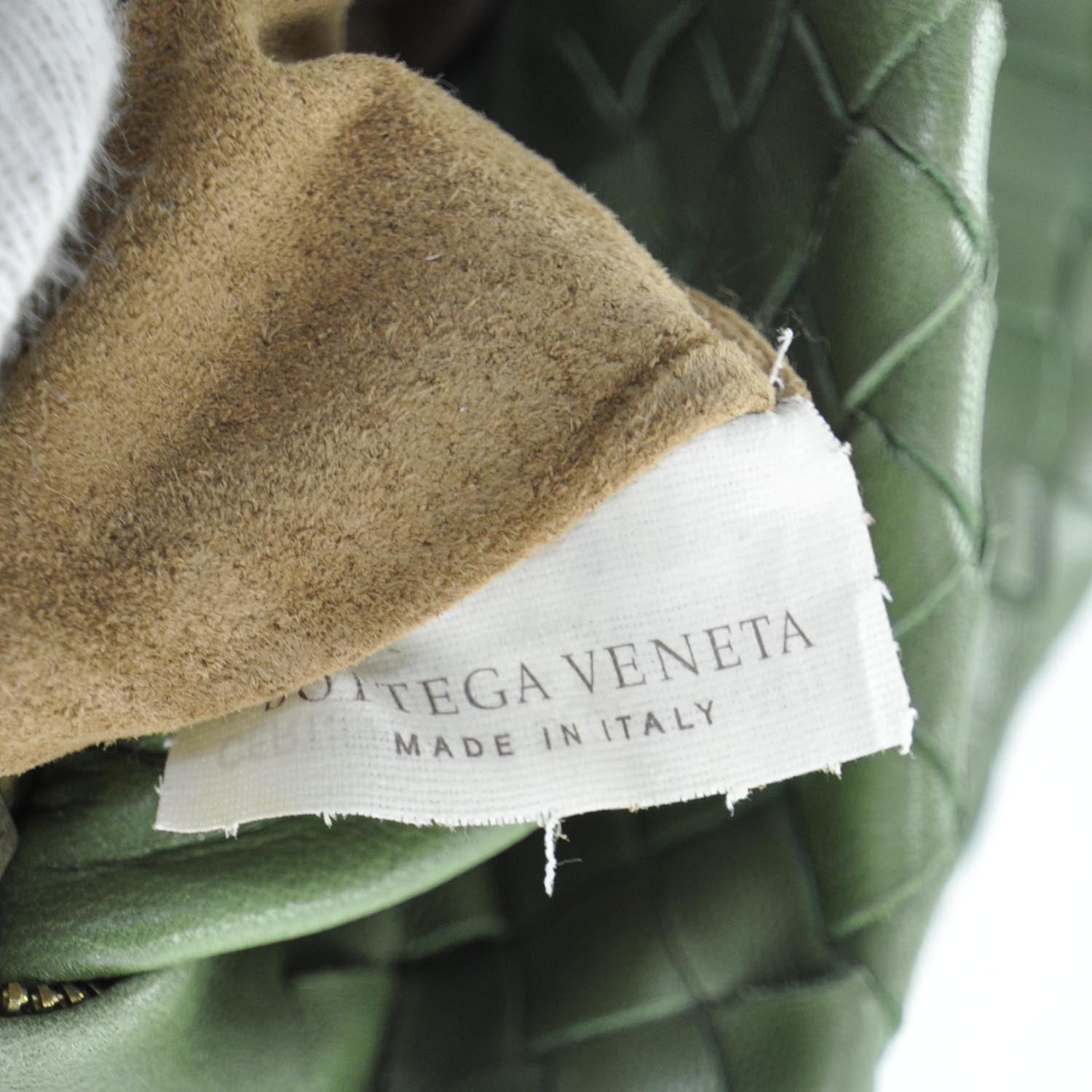 Bottega Veneta Nappa Intrecciato Shoulder Bag Green 8 of 9