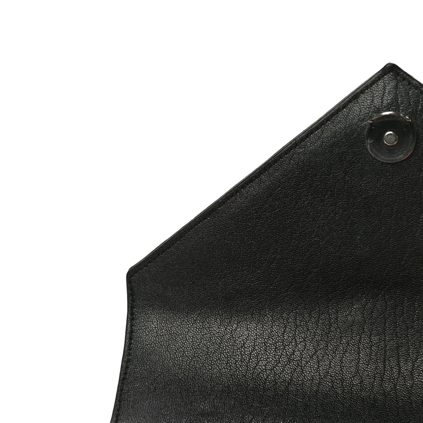 Sheepskin Matelasse Chevron Monogram Medium College Bag Black