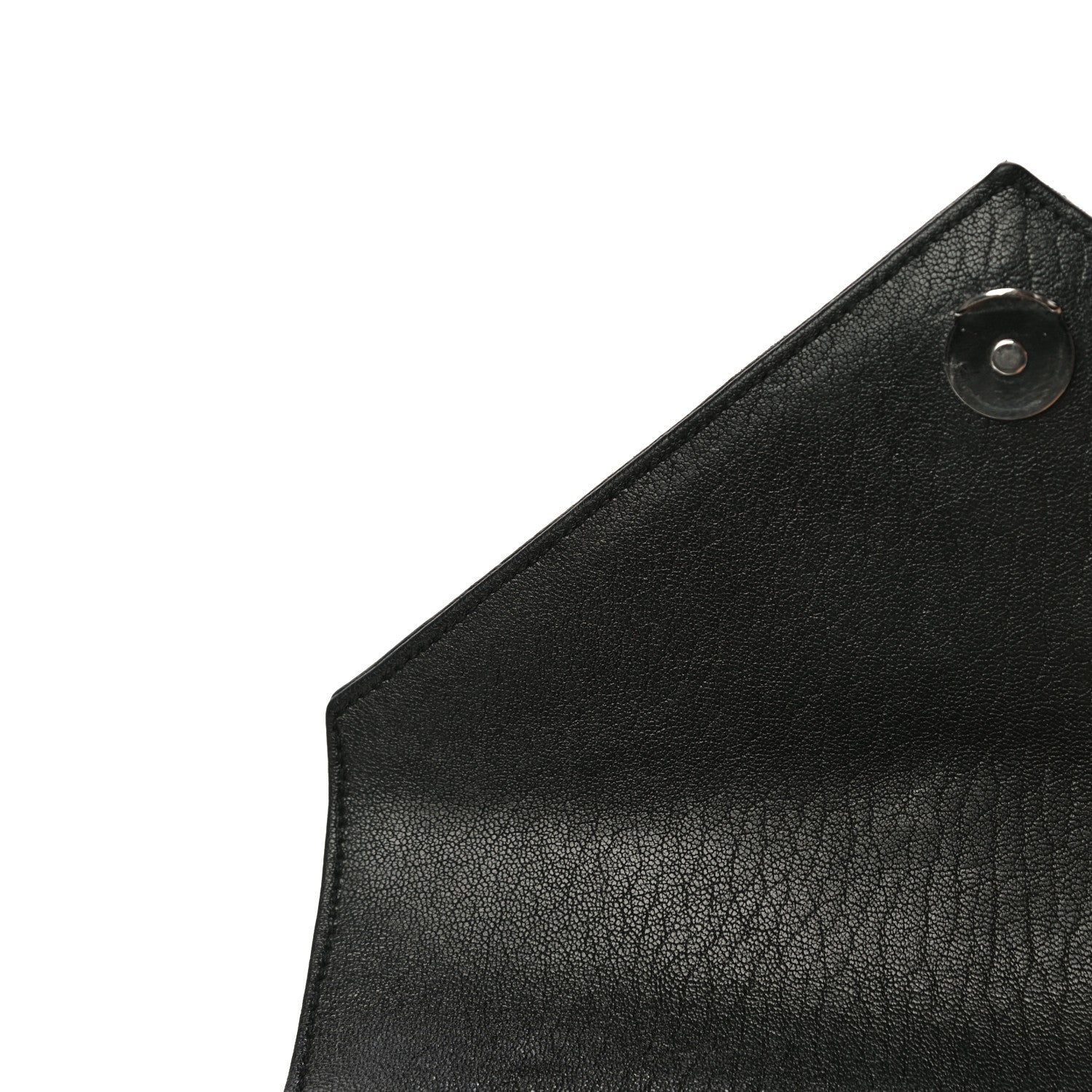 Saint Laurent Sheepskin Matelasse Chevron Monogram Medium College Bag Black 18 of 20