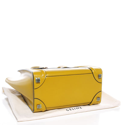 Celine Palmelato Calfskin Micro Luggage Chartreuse 4 of 9