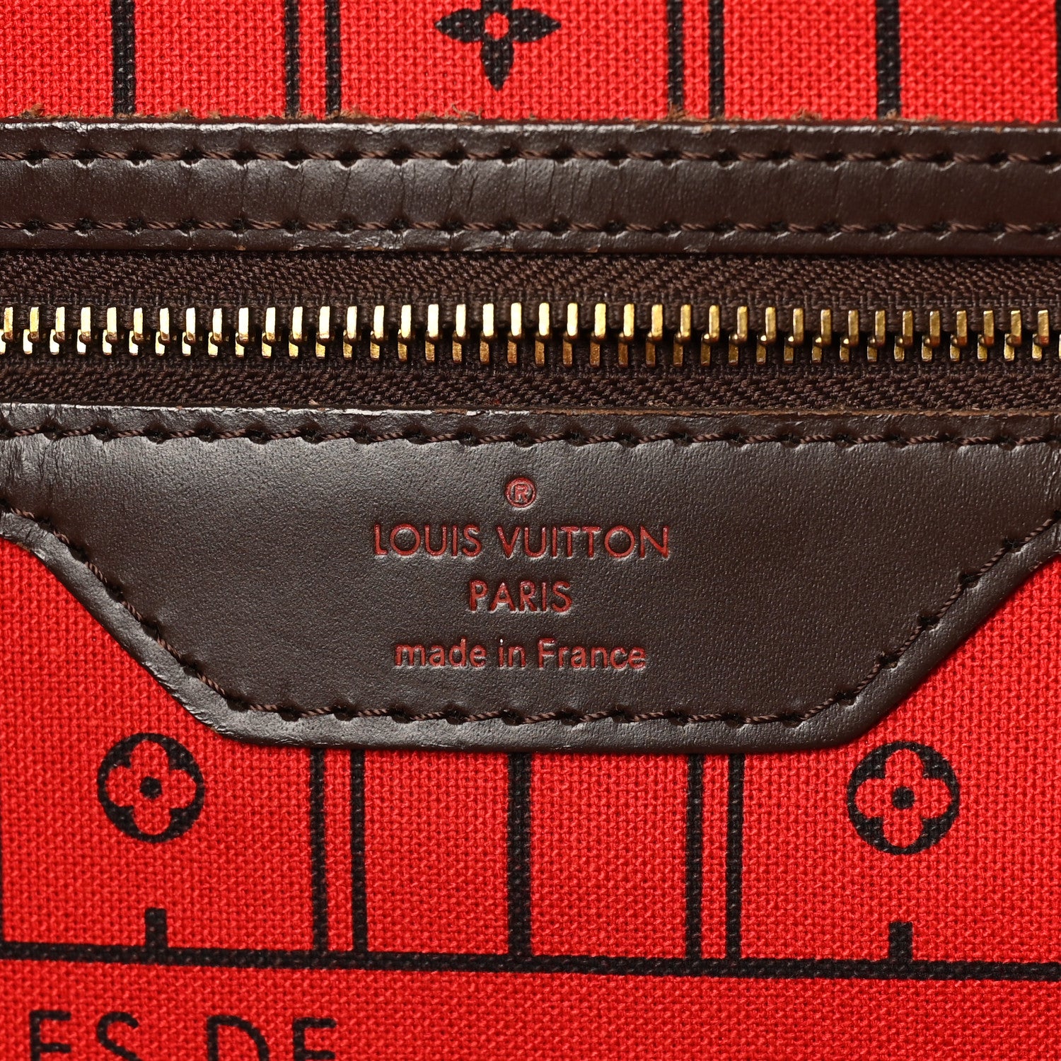 Louis Vuitton Damier Ebene Neverfull MM 6 of 10