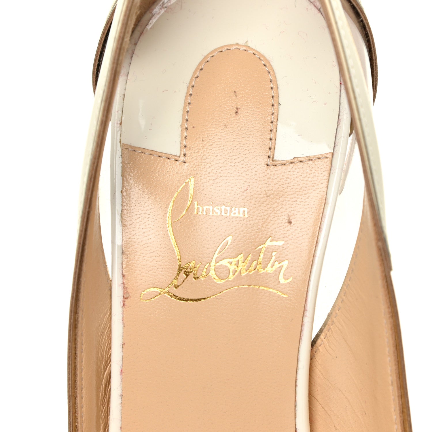 Christian Louboutin Patent PVC Specchio Cosmo 554 100 Pumps 36.5 Snow 11 of 15