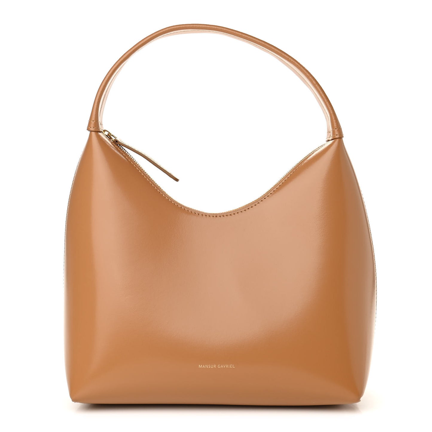 Polished Calfskin Mini Candy Bag Caramel