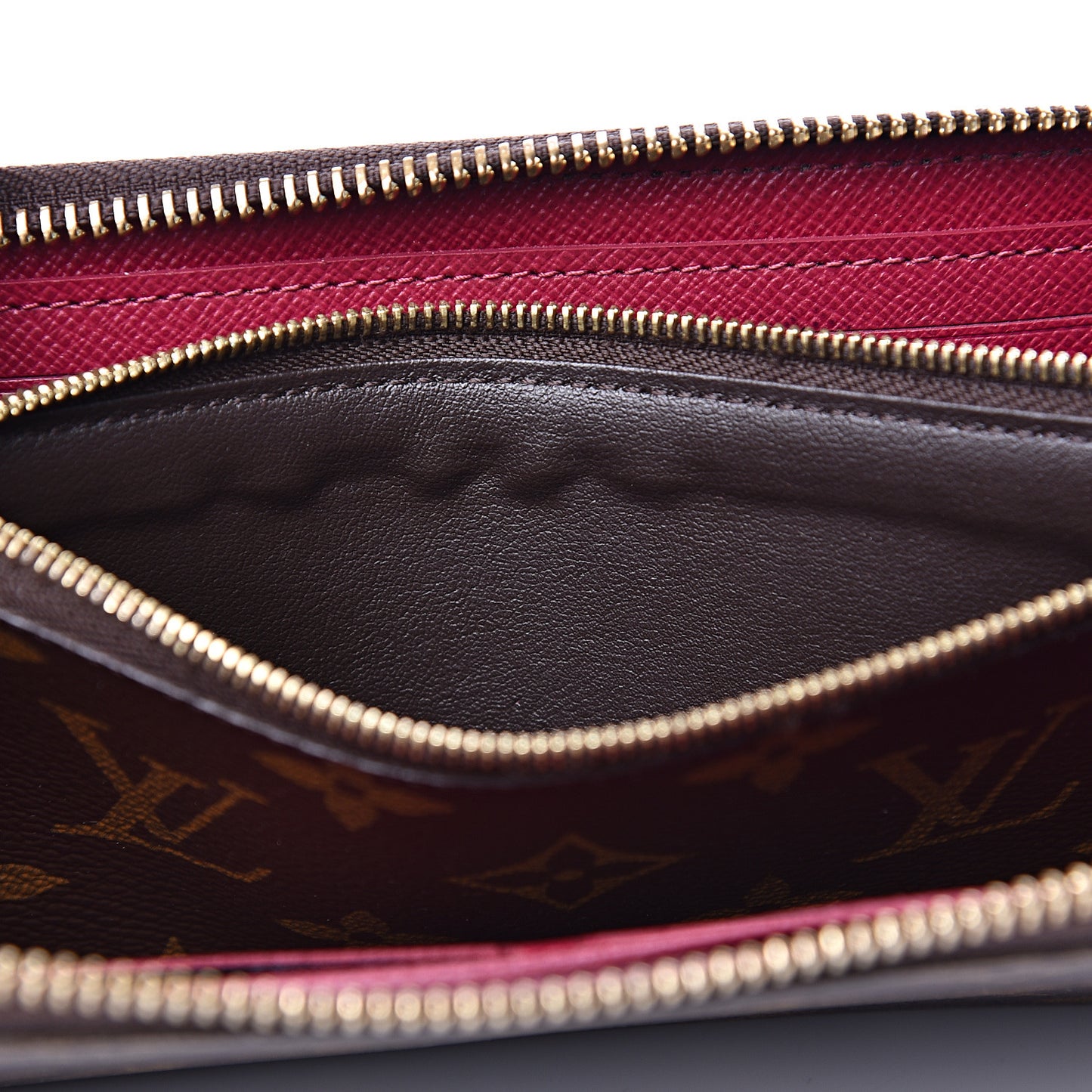 Monogram Clemence Wallet Fuchsia