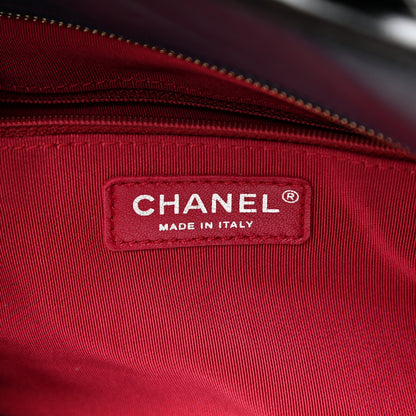 Chanel Aged Calfskin Quilted Large Gabrielle Shopping Tote Navy Black 6 of 25
