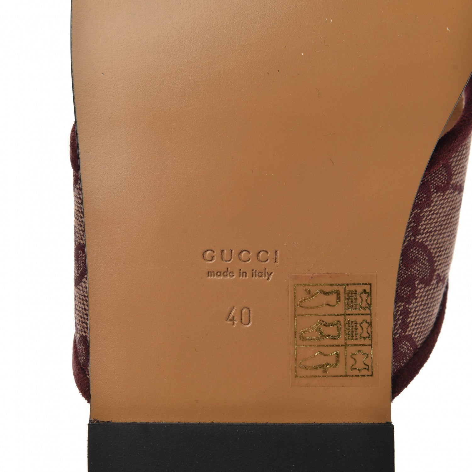 Gucci Canvas GG Monogram Womens Criss Cross Slide Sandals 40 Sahara Rubino Chardonnay 6 of 7