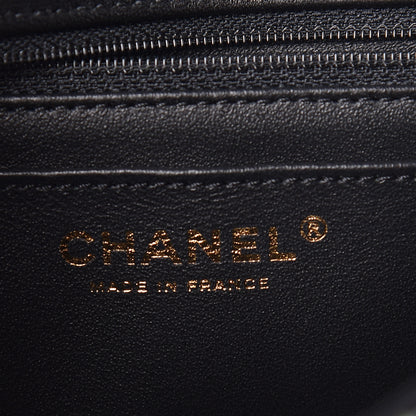 Chanel Calfskin Crocodile Embossed Graffiti 2.55 Mini Cocodile Reissue Flap Black Pink 6 of 11