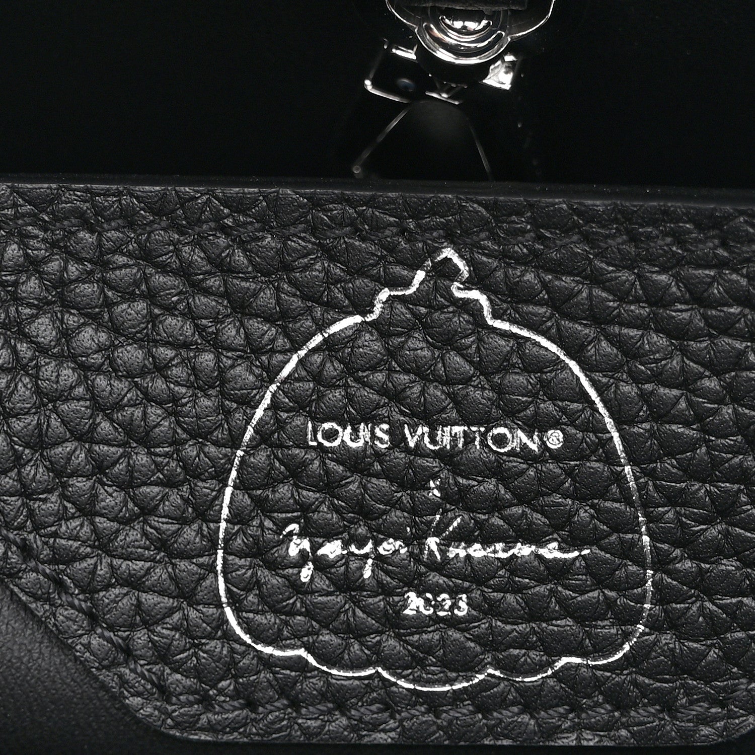 Louis Vuitton LV X YK Taurillon Capucine MM Black 7 of 10