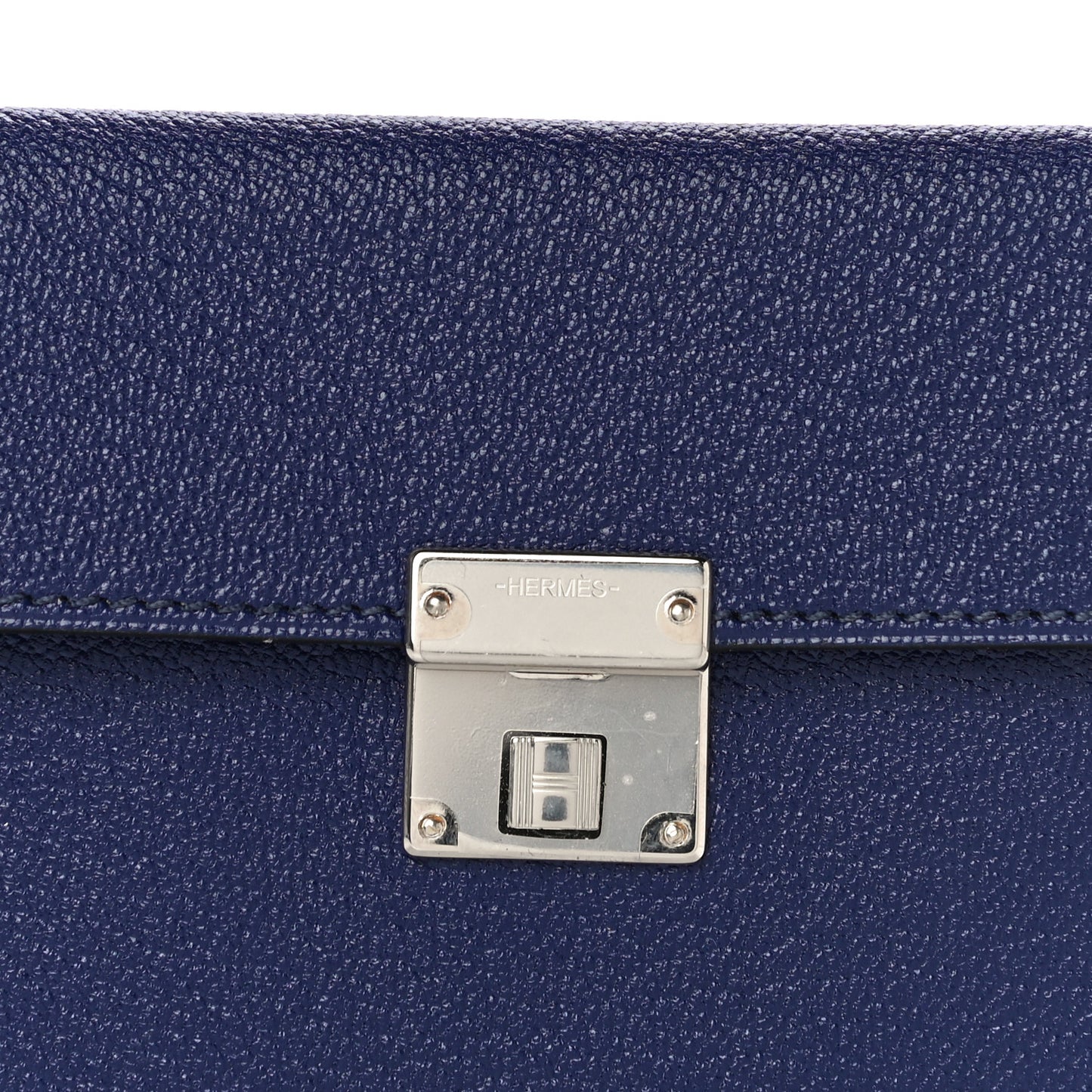 Chevre Mysore Mini Clic Card Holder Bleu Encre