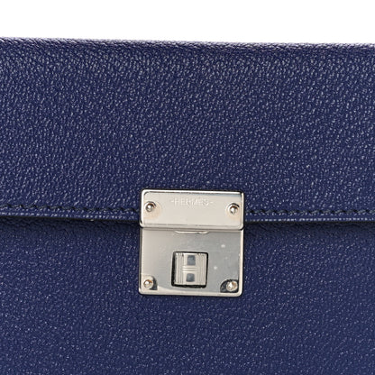 Hermes Chevre Mysore Mini Clic Card Holder Bleu Encre 6 of 8