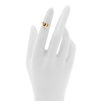 Tiffany 18K Yellow Gold Elsa Peretti Bean Ring 44 3 2 of 4