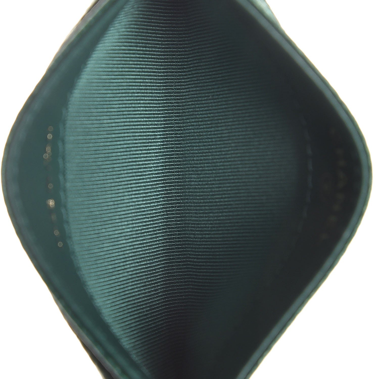 Chanel Metallic Caviar Quilted Card Holder Green 5 of 9