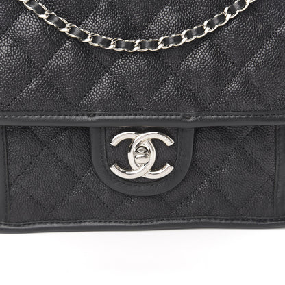 Chanel Caviar Quilted Mini French Riviera Flap Black 10 of 11