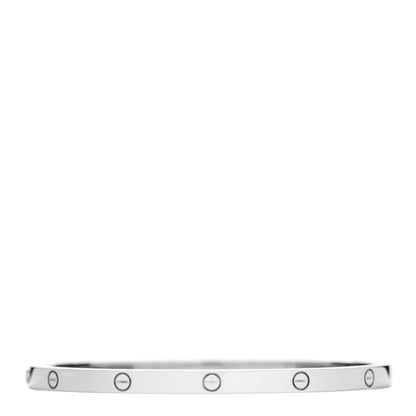 Cartier 18K White Gold Small LOVE Bracelet 16 1 of 3