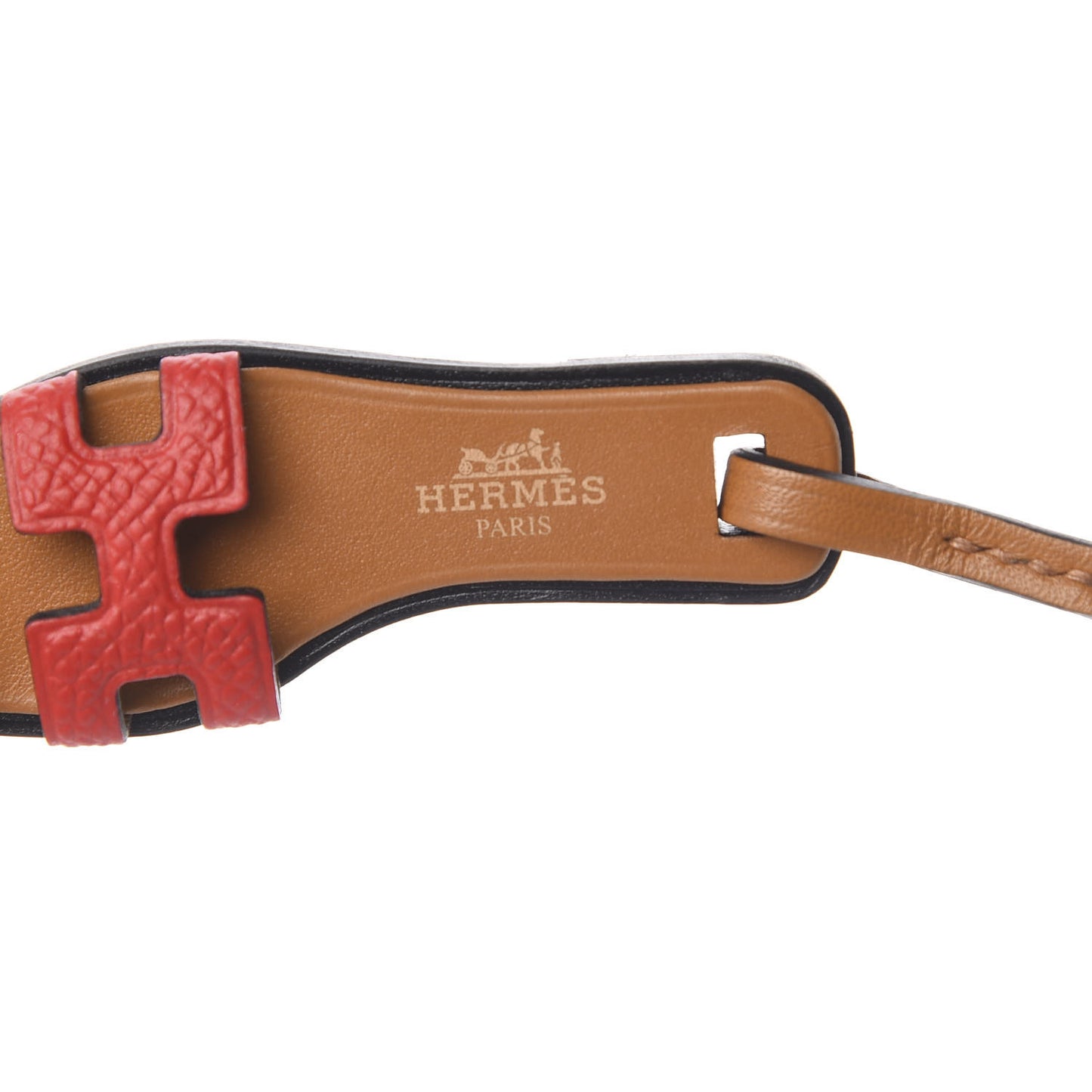 Epsom Butler Calfskin Hunter Oran Nano Bag Charm Rouge de Coeur