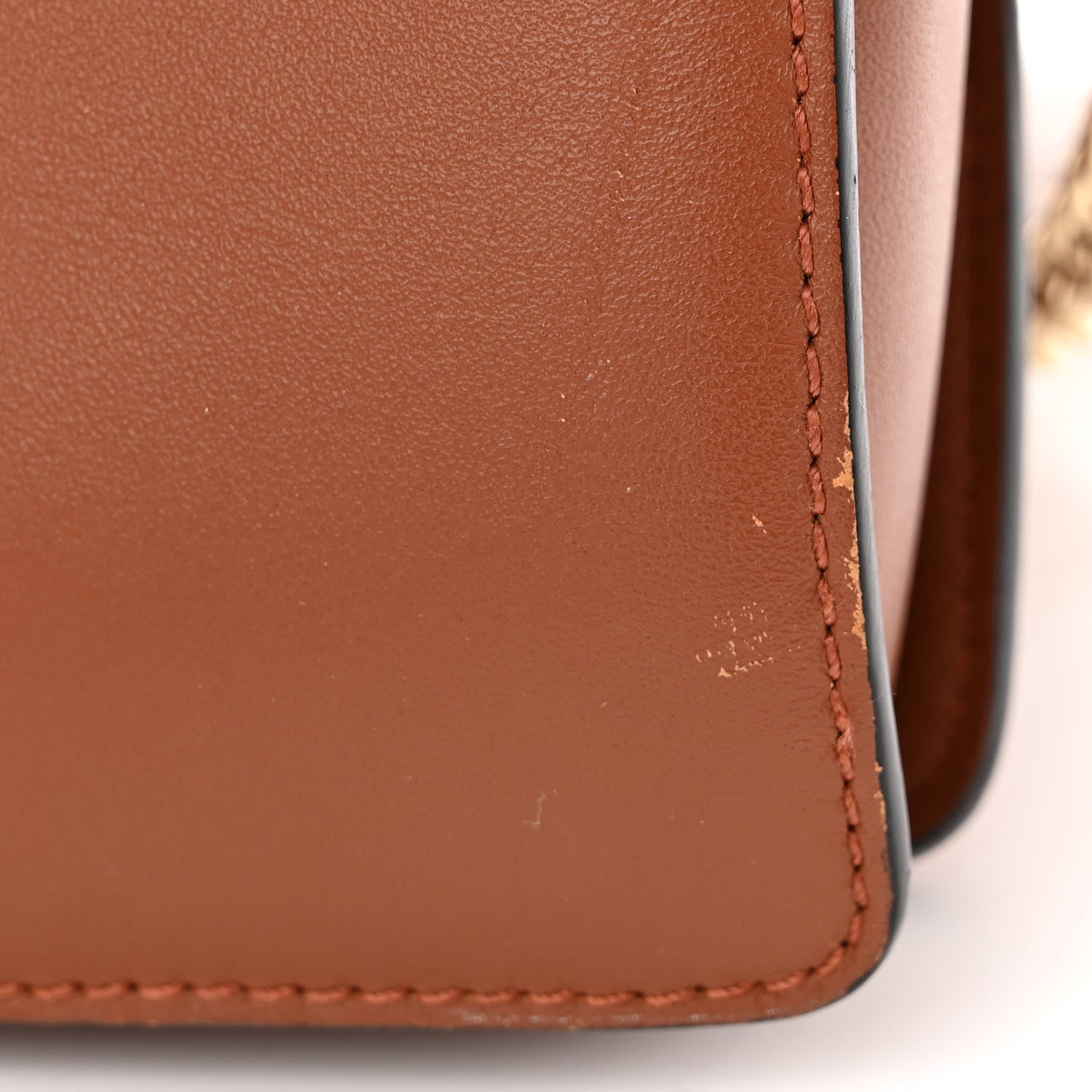 Chloe Suede Calfskin Small Faye Shoulder Bag Tobacco 11 of 15