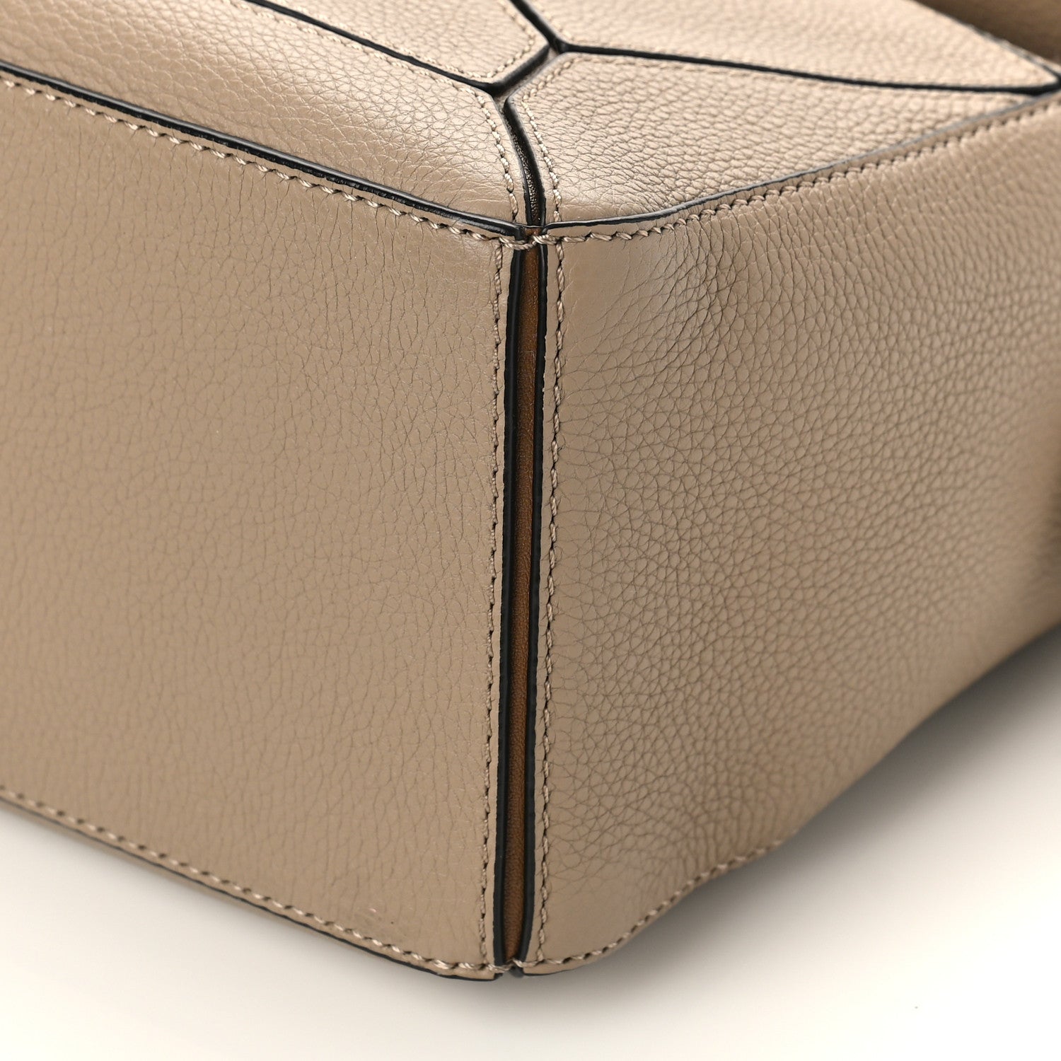 Loewe Grained Calfskin Small Puzzle Bag Sand Mink 8 of 8