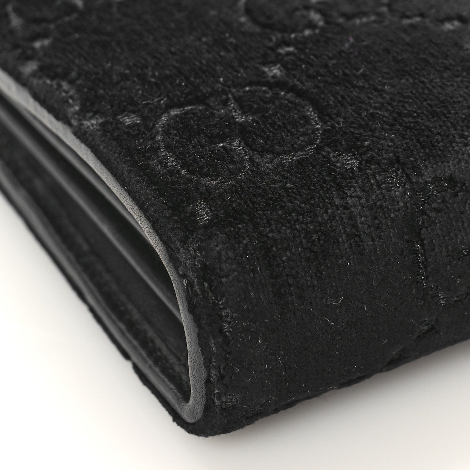 Gucci Velvet GG Monogram Mini Dionysus Chain Wallet Black 9 of 11