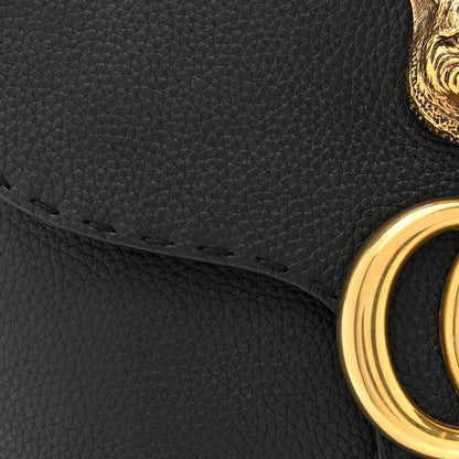 Gucci Cellarius Calfskin Feline GG Marmont Flap Shoulder Bag Black 11 of 11