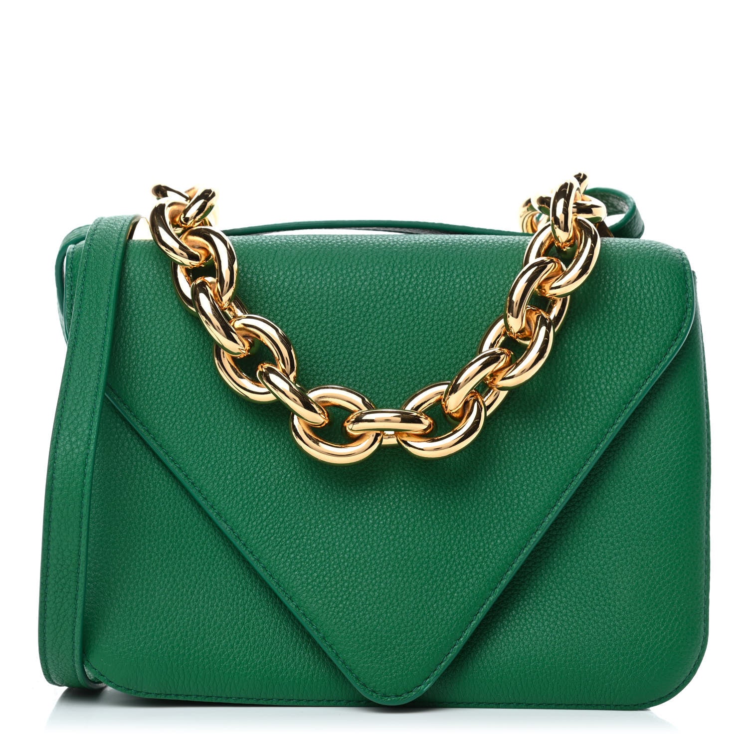Bottega Veneta Calfskin Mount Envelope Bag Jungle 1 of 4
