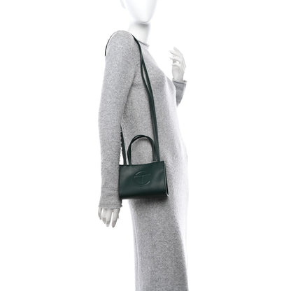 Telfar Vegan Leather Small Shopping Bag Dark Olive 2 of 11