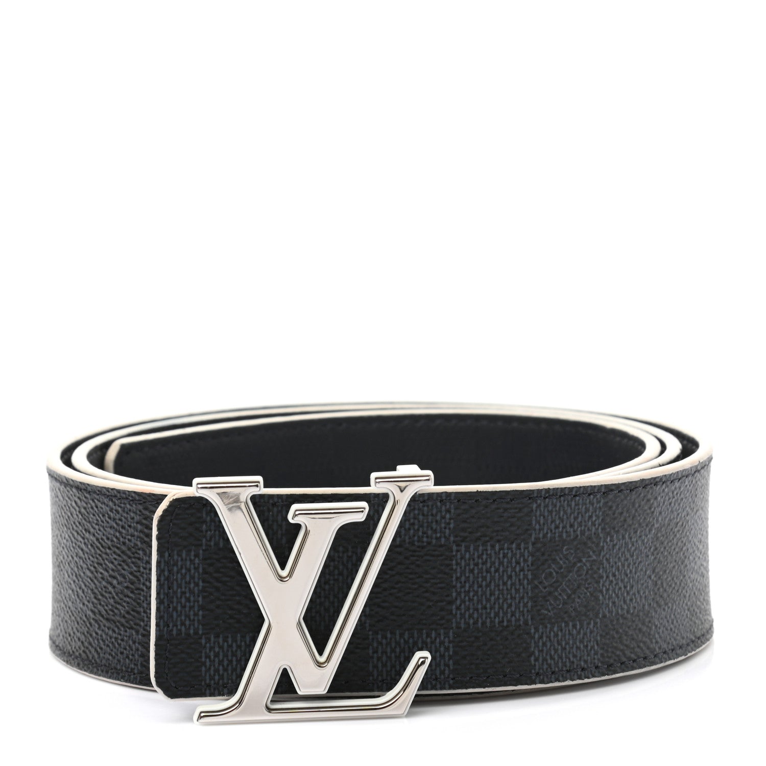 Louis Vuitton Damier Cobalt Calfskin 40mm LV Initiales Reversible Belt 95 38 1 of 7