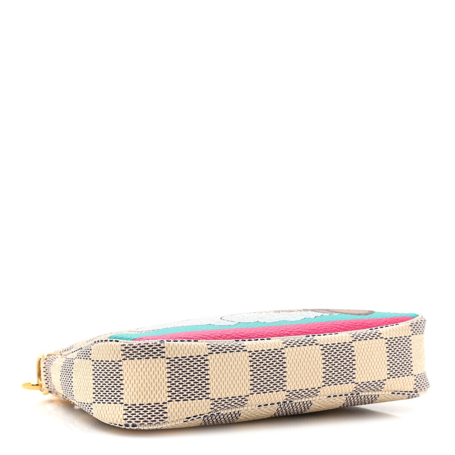 Louis Vuitton Damier Azur 2015 Christmas Animation Mini Pochette Accessories 4 of 13