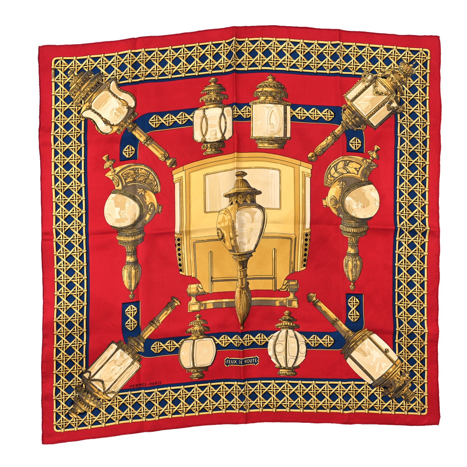 Hermes Silk Feux de Route Scarf 90 1 of 3